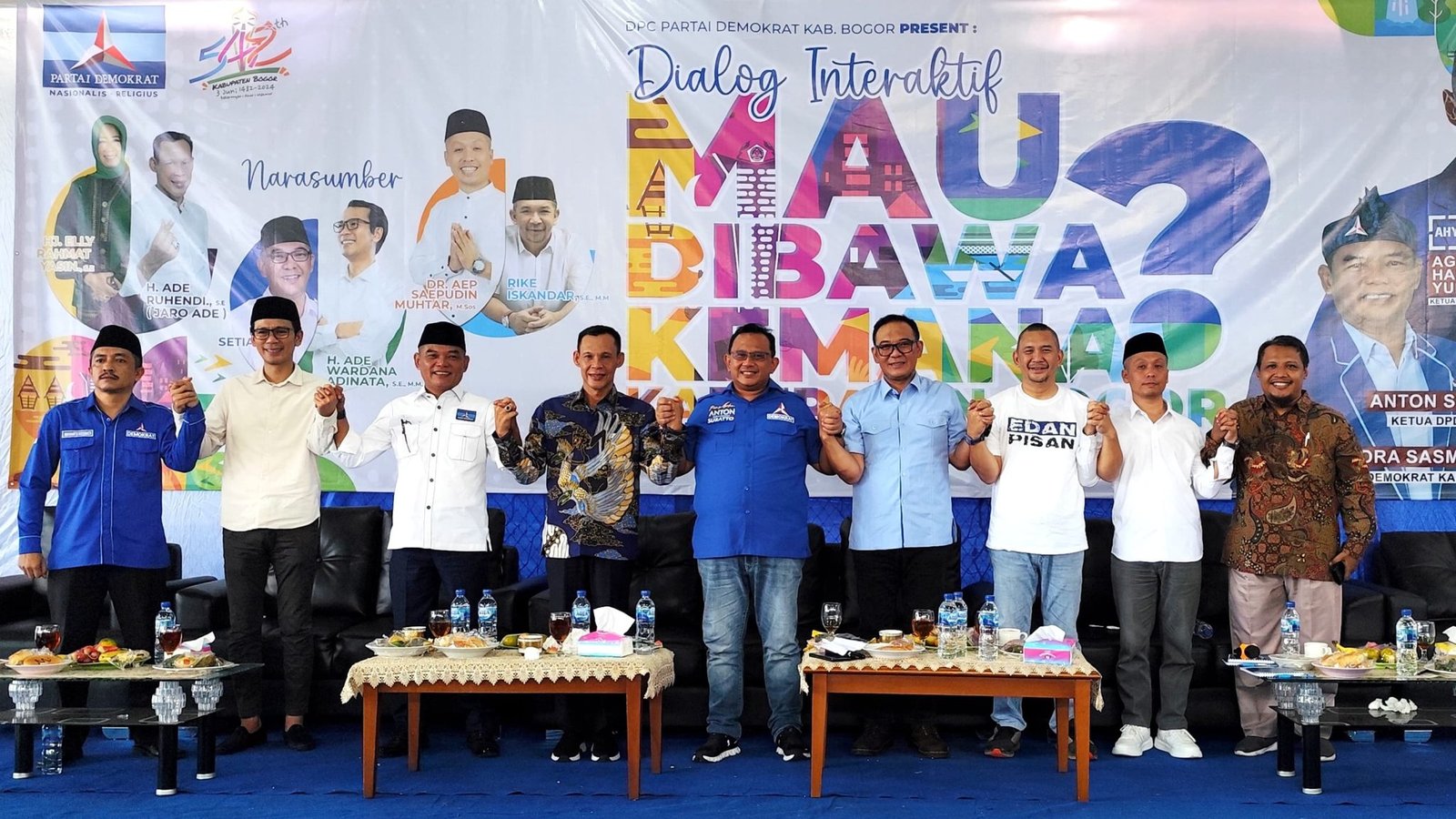 Diskusi Interaktif Bakal Calon Kepala Daerah Kabupaten Bogor dari Partai Demokrat digelar Ahad (26/05/2024).