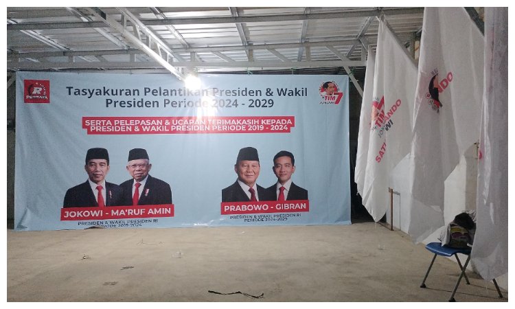 Lokasi pertemuan Relawan Posraya Indonesia Tim 7 Jokowi di Citeureup, Bogor, Sabtu 19 Oktober 2024 siang.